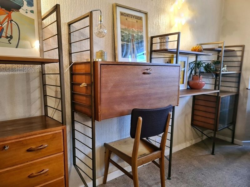Four Bay Mid Century Ladderax Units photo buy