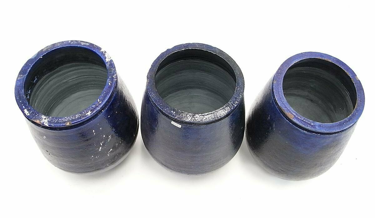 Majolica Yves Planters By Gunter Lambert, 1990s, Set Of 3 photo 270.0