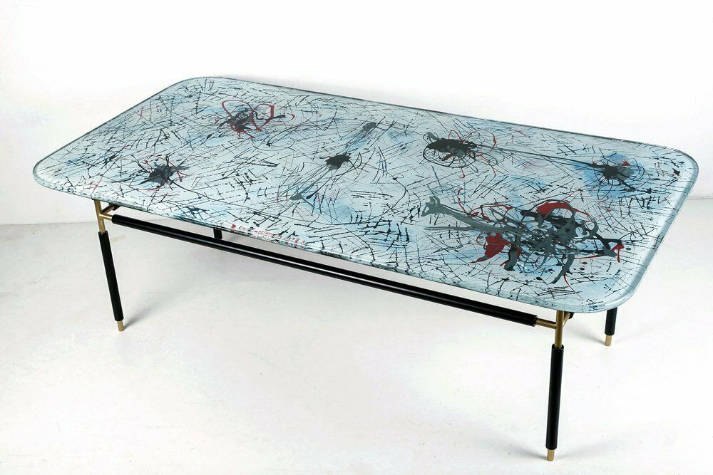 Italian Coffee Table By Dubé For Fontana Arte, 1950 photo furniture