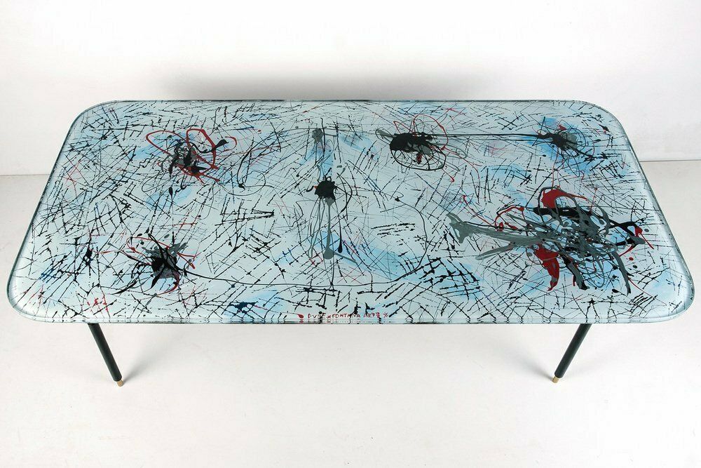 Italian Coffee Table By Dubé For Fontana Arte, 1950 photo for sale