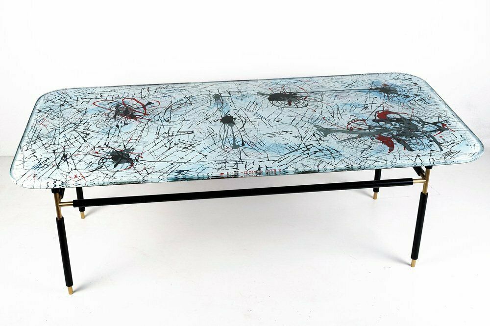 Italian Coffee Table By Dubé For Fontana Arte, 1950 photo 9500.0