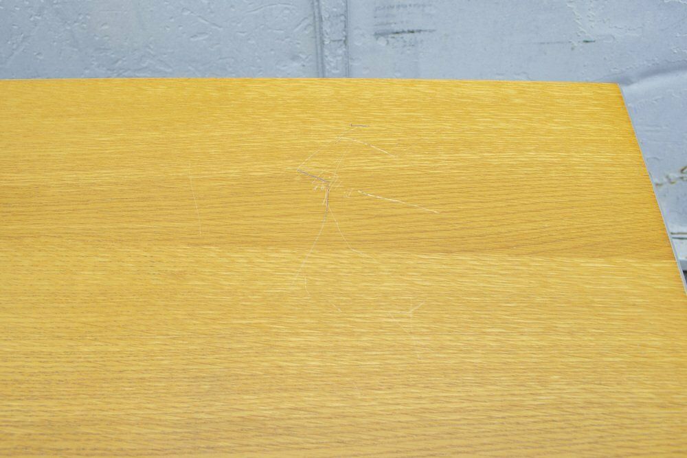 photo furniture Italian Light Removable Desk In Ash And Aluminum, 1960s