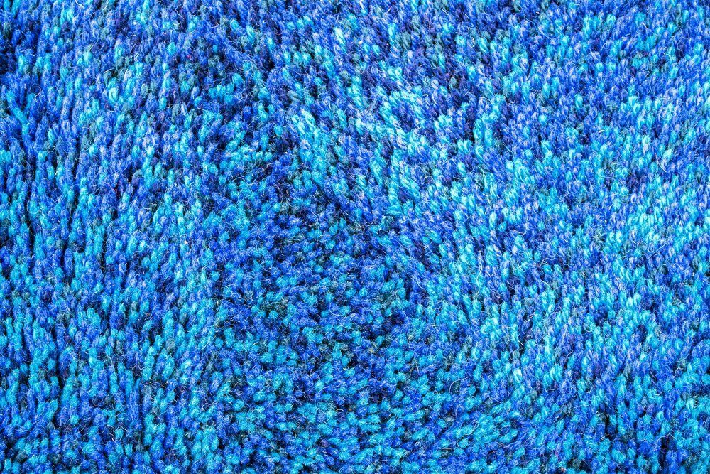 Blue Rug From Desso, 1970s, Vintage photo for sale