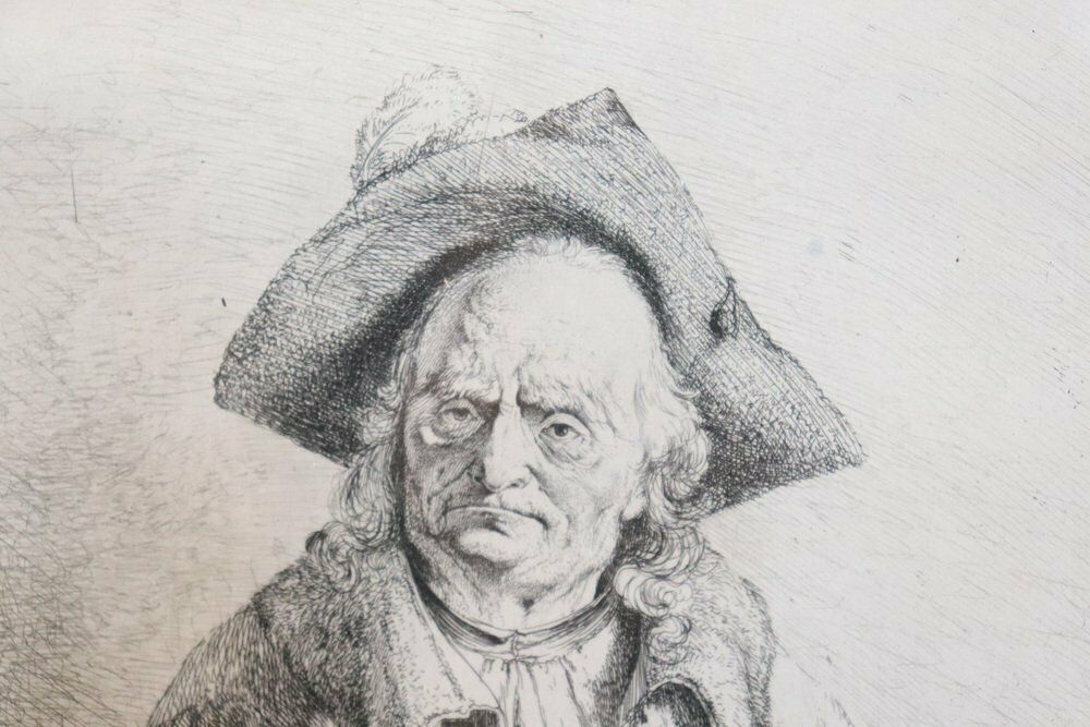Jean Jacques De Boissieu, Portrait, Engraving, 18th Century, Framed photo vinterior