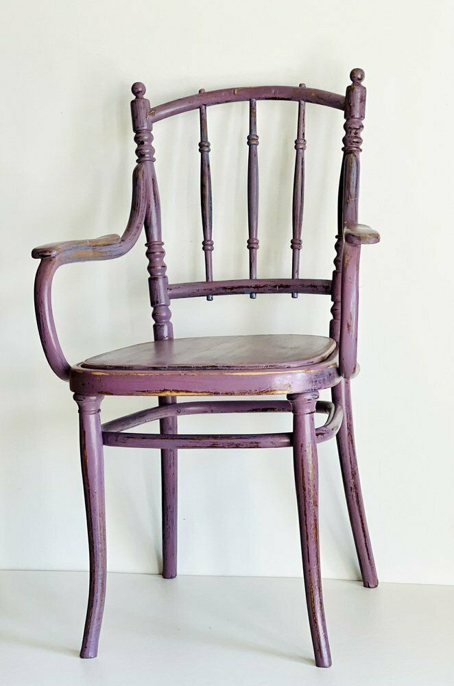 Furniture Vintage Painted Oak Armchair photo