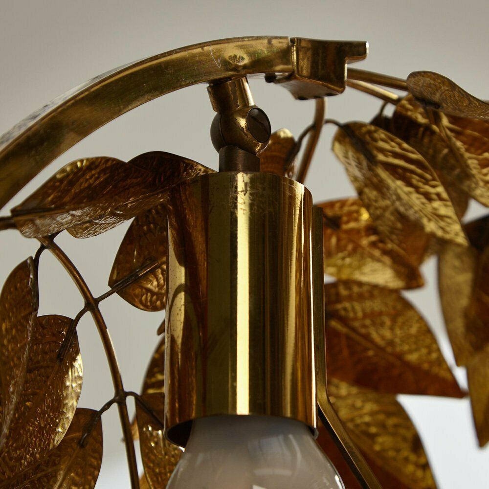 Brass Table Lamp By Tommaso Barbi For Bottega Sadness, 1970s photo vinterior