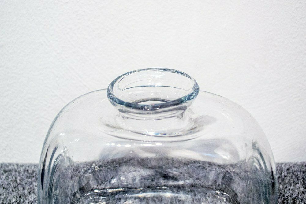 Vintage Italian Murano Glass Vase In Barbini Style, 1970s, Set Of 2 photo Home Decor