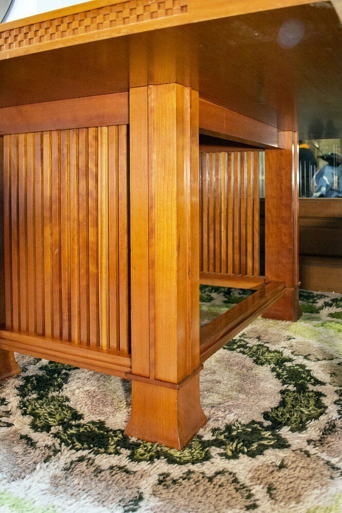 Table 615 Husser By Frank Lloyd Wright For Cassina, Italy, 1992 photo Furniture