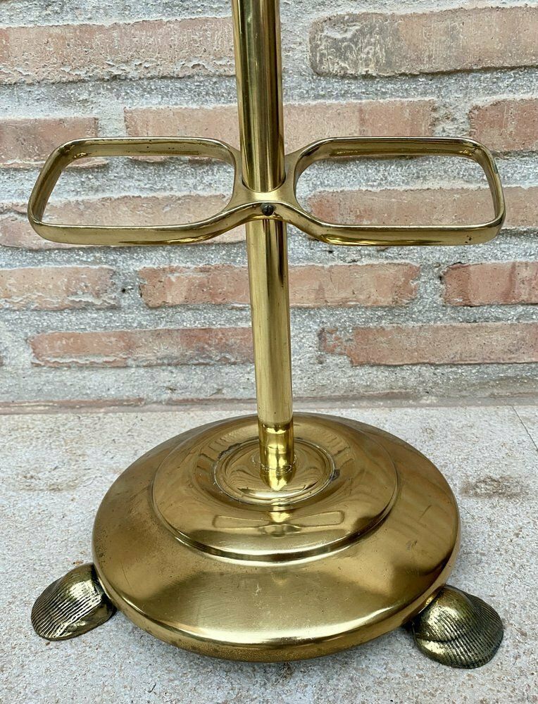 Early 20th Century French Bronze And Brass Valet Stand Dressboy, 1940s photo vinterior