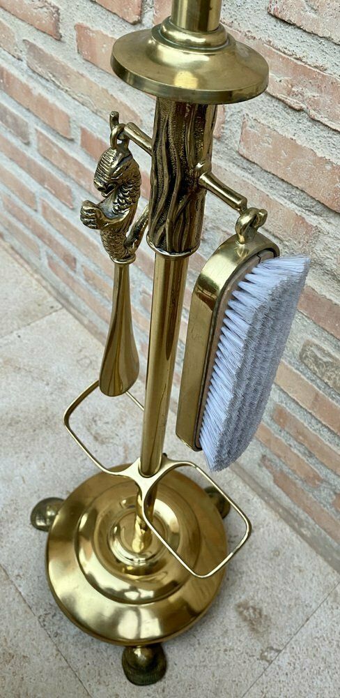 Home Decor Early 20th Century French Bronze And Brass Valet Stand Dressboy, 1940s photo