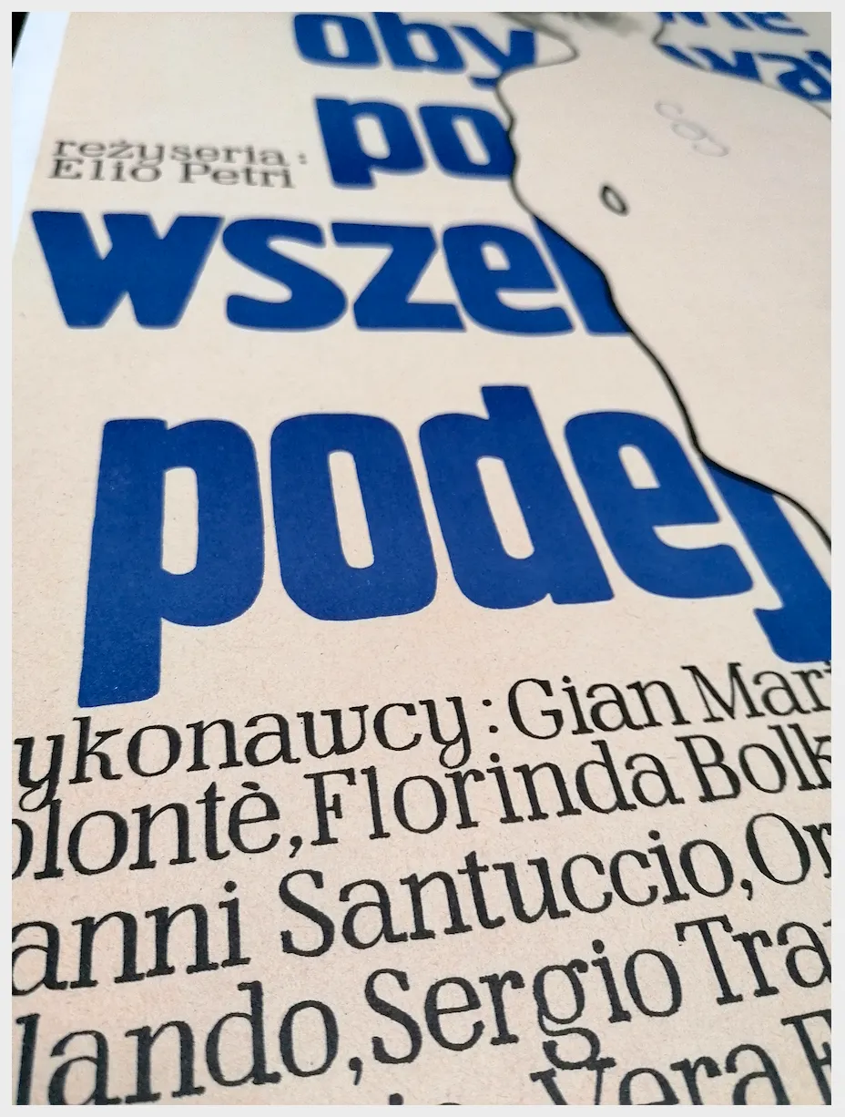 Framed Investigation Of A Citizen Above Suspicion Polish Film Poster, Flisak, 1972 photo Art