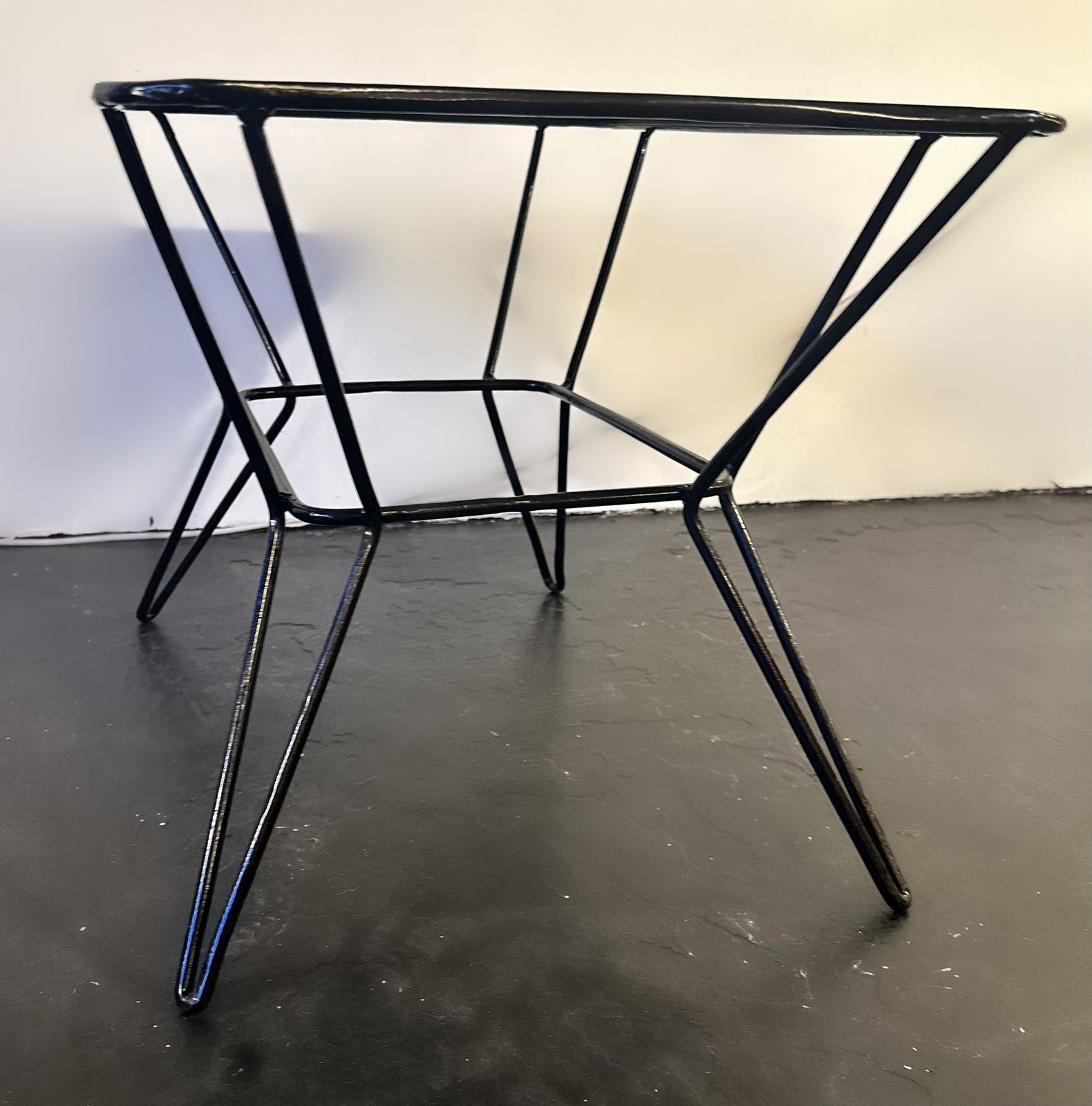 Black French Iron Table, 1950, 1950s photo vinterior
