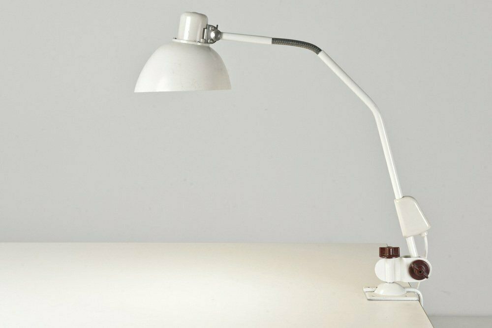 Lighting Articulated Light Jp20 In White From Veb Zweckleuchtenbau Dresden, Germany, 1970s photo