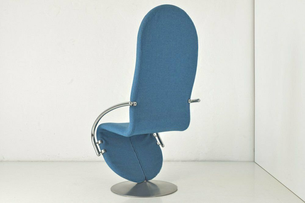 1 2 3 Series Highback Chair By Verner Panton For Fritz Hansen, Denmark, 1973 photo vinterior