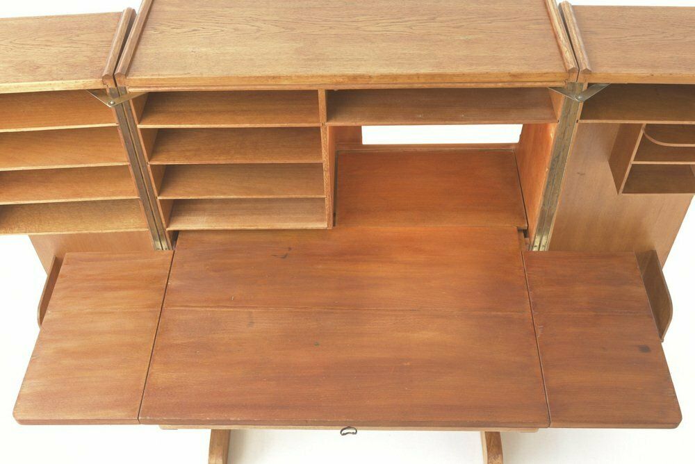 Oak No.4 Cabinet Office From Möbelfabrik August Stranghöner, Germany, 1950s photo buy