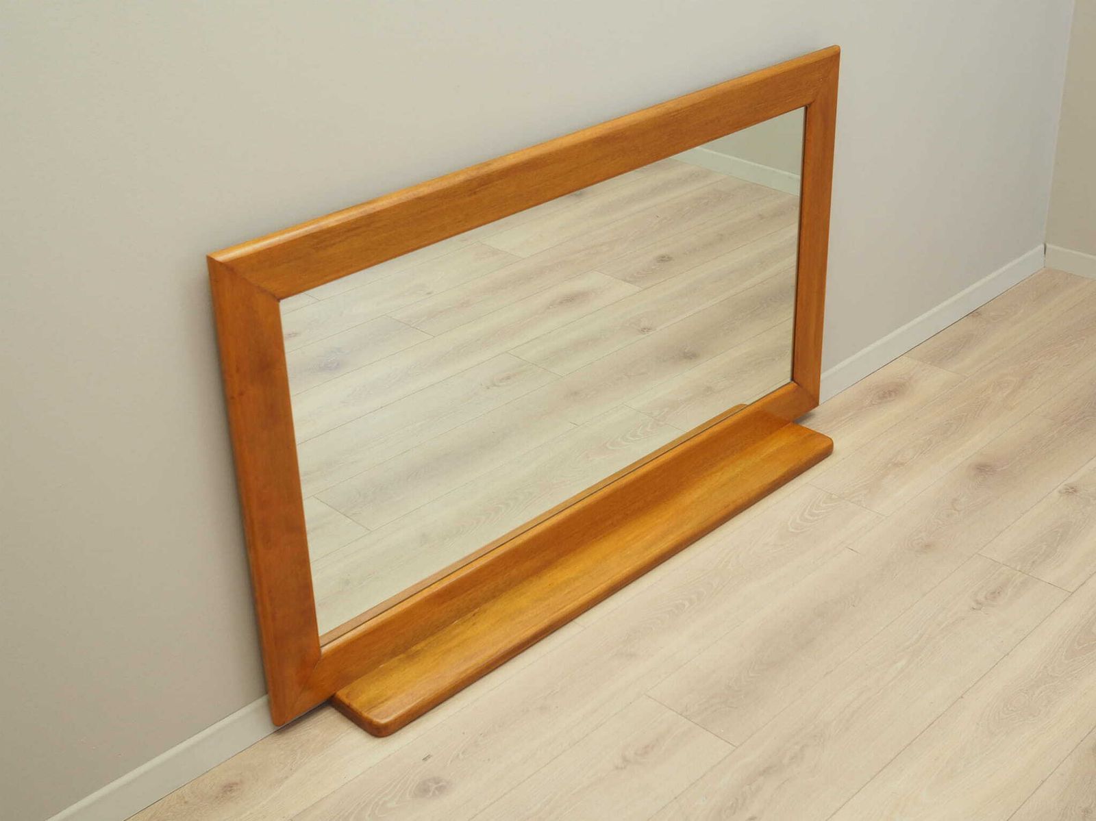 Mahogany Framed Mirror, Italian Design, 1970s, Production: Italy photo furniture