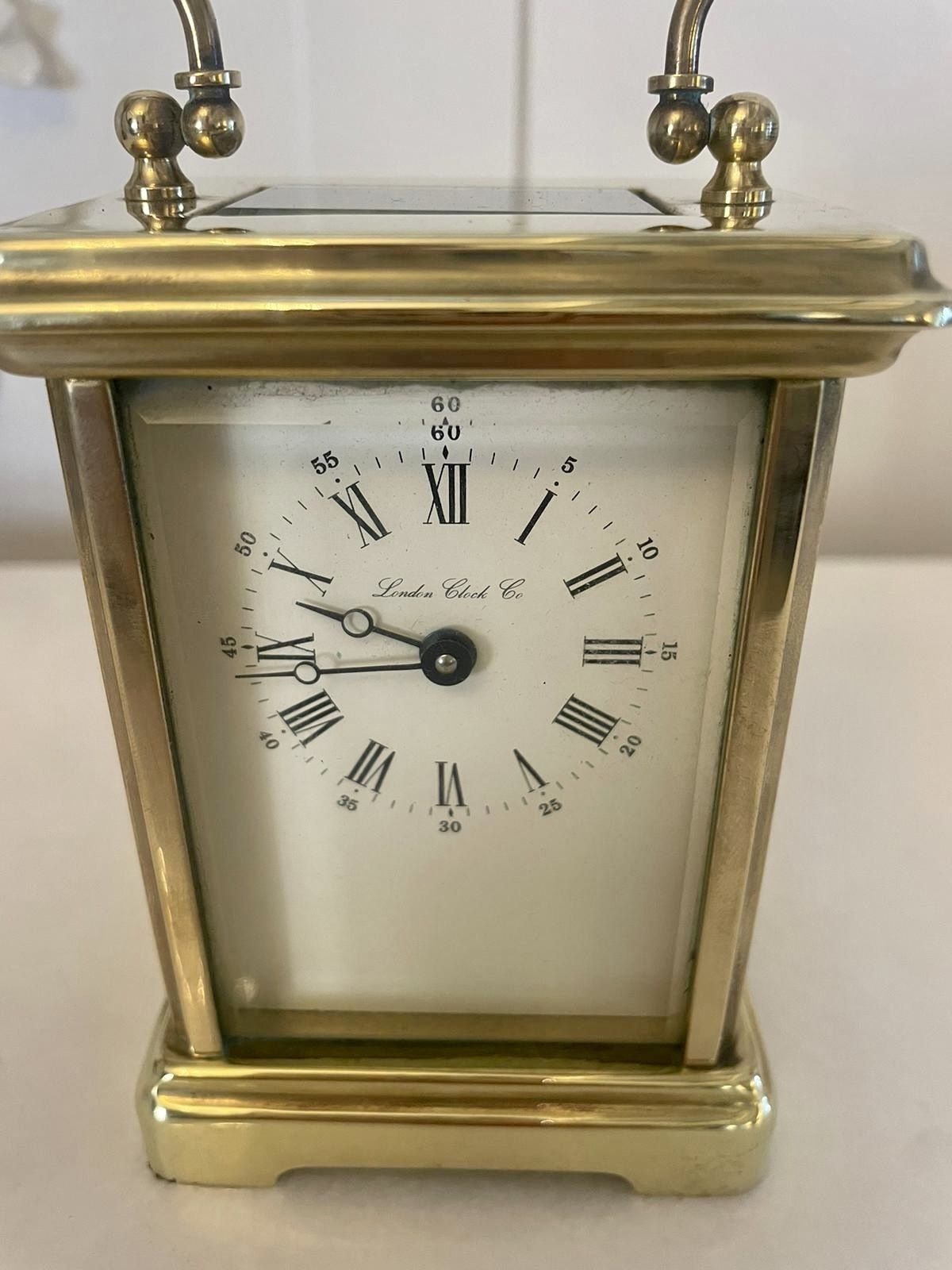 Antique Early 20th Century Quality Brass Carriage Clock photo furniture