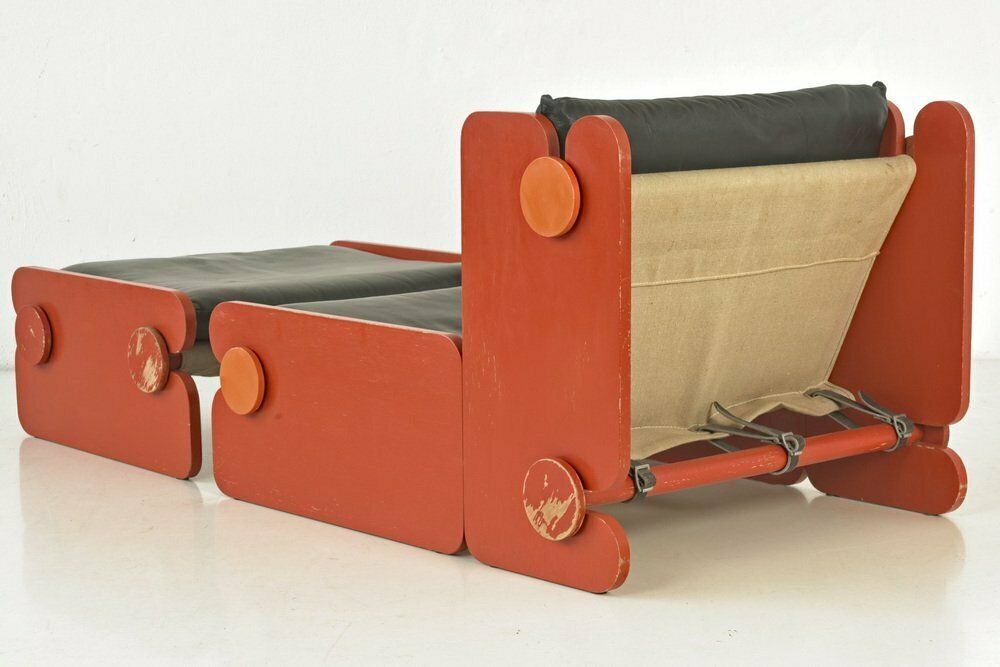 Easy Chair With Ottoman From Fratelli Reguitti, Italy, 1960s, Set Of 2 photo 2852.0