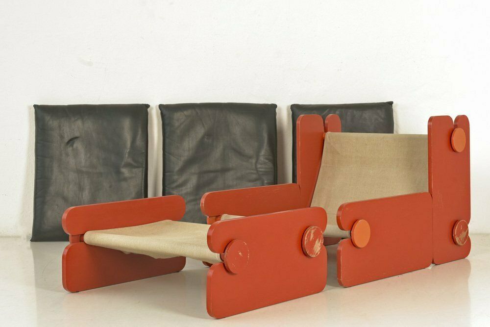 Easy Chair With Ottoman From Fratelli Reguitti, Italy, 1960s, Set Of 2 photo vintage