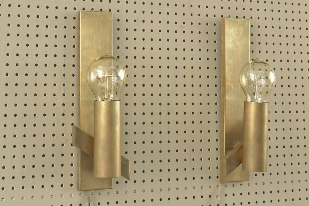 Art Deco Wall Lamps In Factory Design, Germany, 1960, Set Of 2
