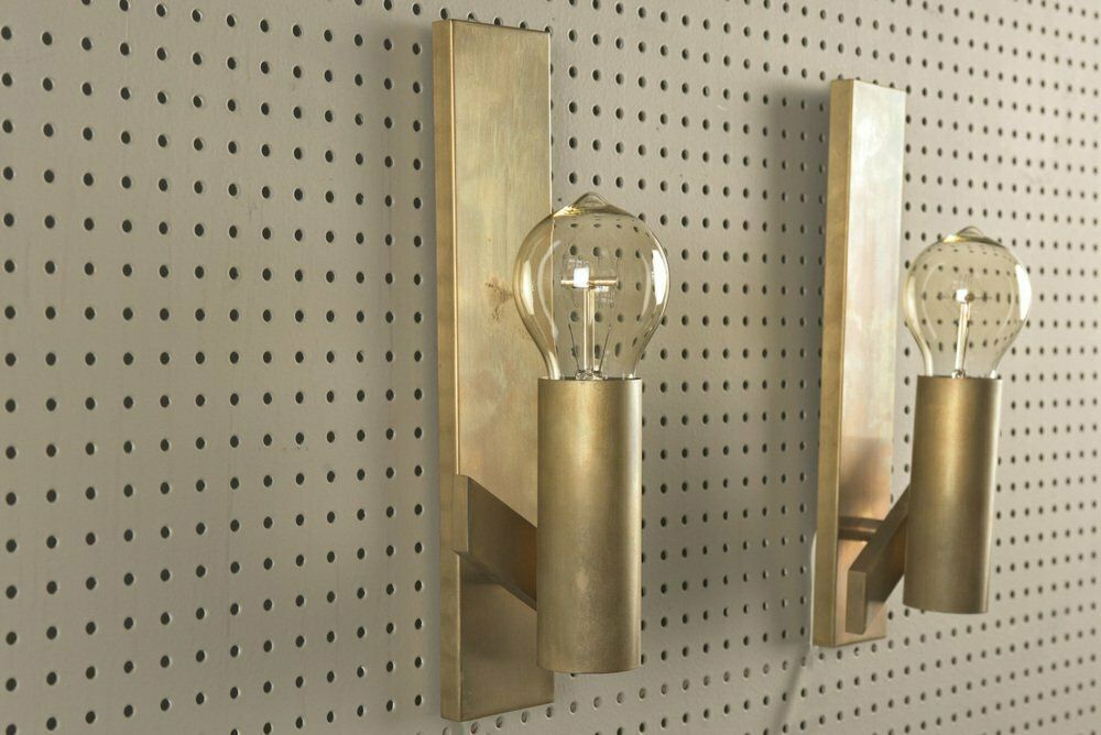 Art Deco Wall Lamps In Factory Design, Germany, 1960, Set Of 2 photo for sale