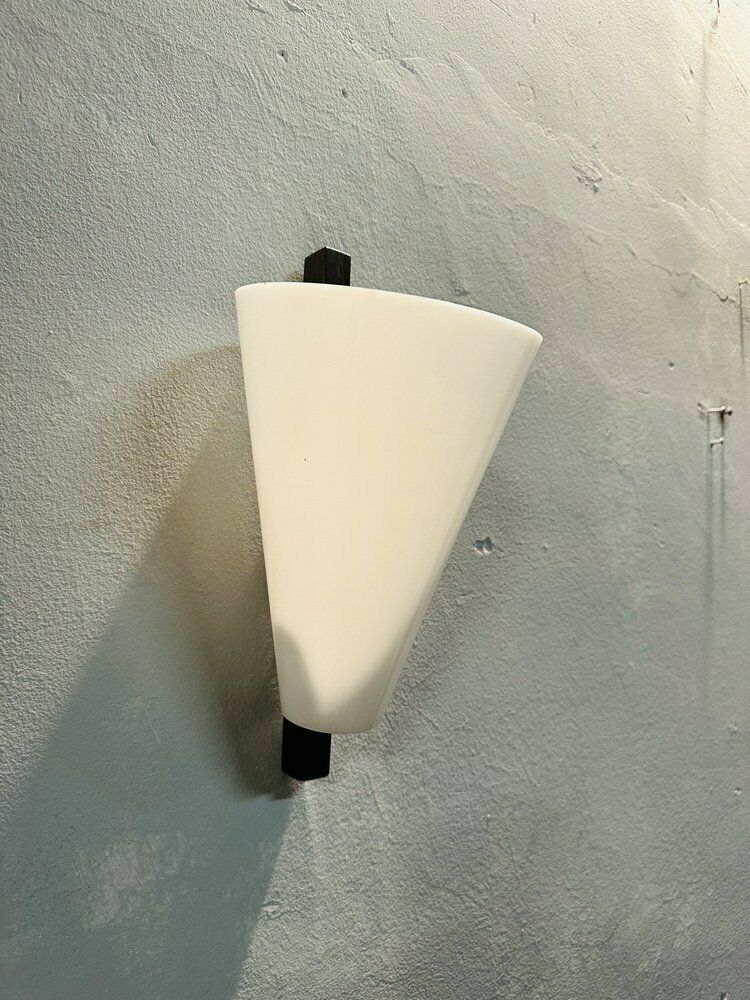 Teak And Acrylic Glass Wall Light By Hans Agne Jakobsson For Markaryd, 1950s photo vinterior