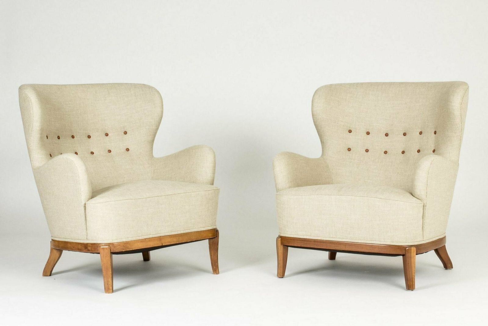 Mid Century Lounge Chairs By Carl Axel Acking, 1940s, Set Of 2 photo furniture