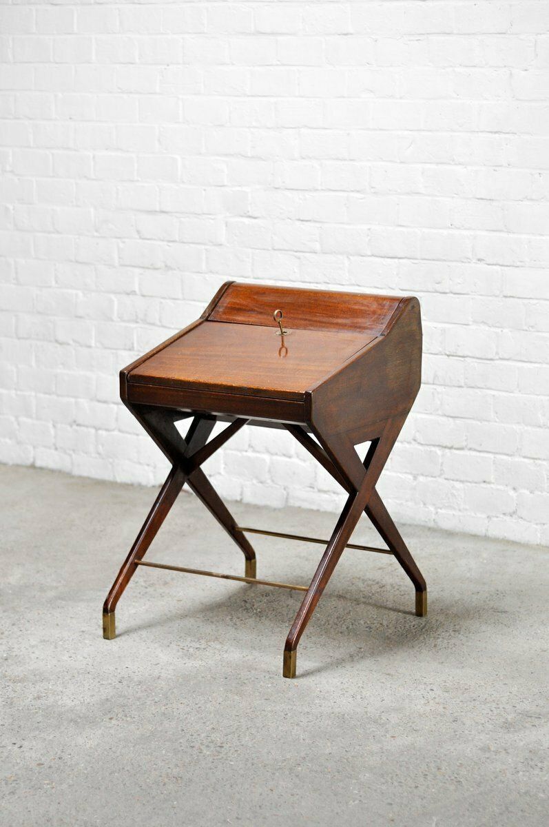 Mid Century Mahogany Bar Cabinet By Osvaldo Borsani, Italy, 1950s