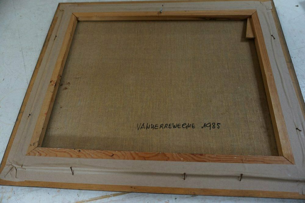 Belgian Artist, Still Lifes, 1984, Oil On Canvas Paintings, Framed, Set Of 3 photo buy