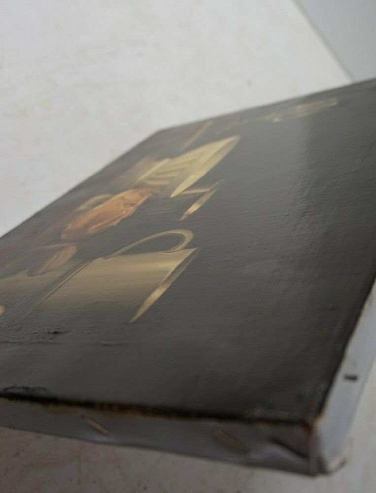 Art Belgian Artist, Still Lifes, 1984, Oil On Canvas Paintings, Framed, Set Of 3 photo