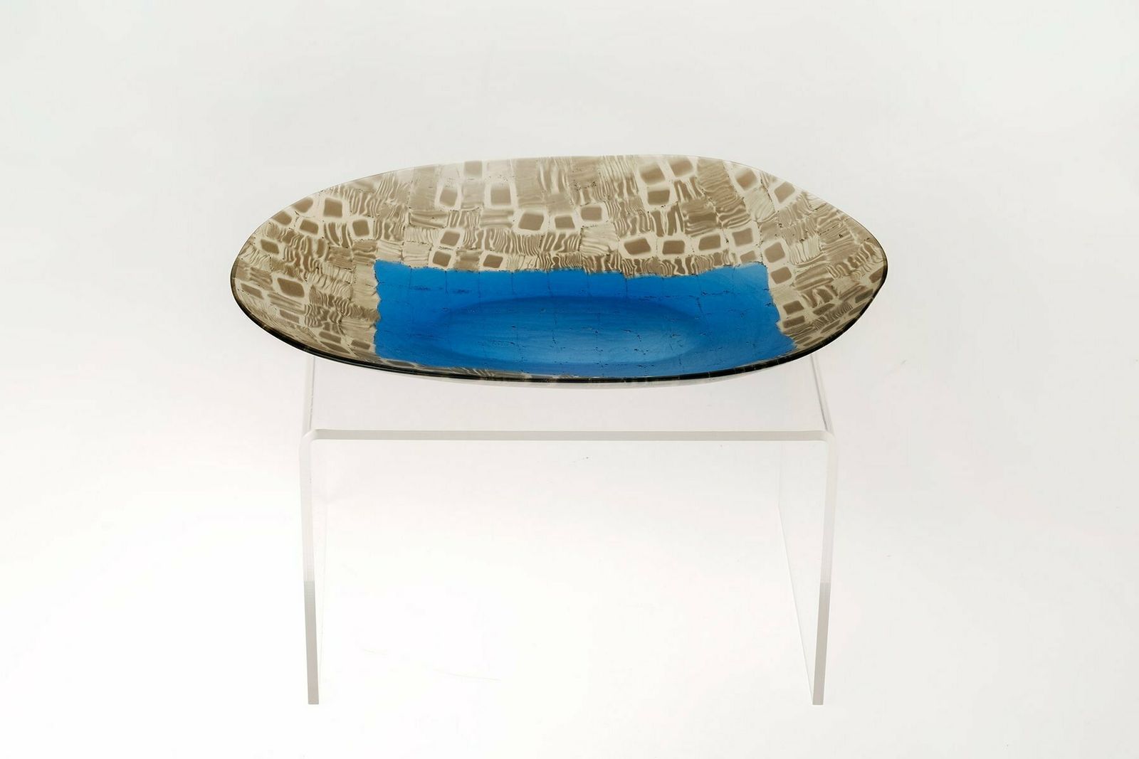 Glass Plate By Tobia Scarpa For Venini Murano, Italy, 1956 photo Art