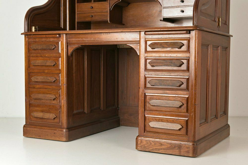 photo vintage Rolltop Desk, USA, 1910s, 1800s