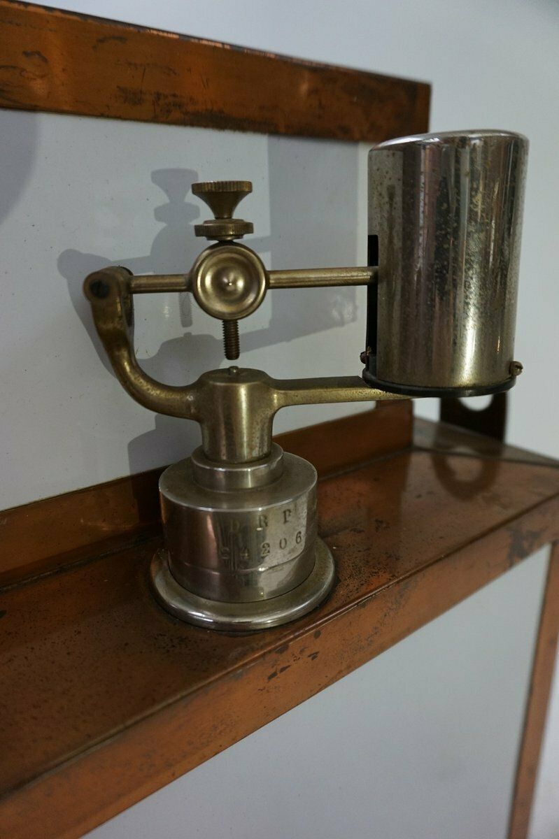 Antique Steampunk Copper And Ceramic Medical Sterilizer Cabinet, 1890s photo 1288.0