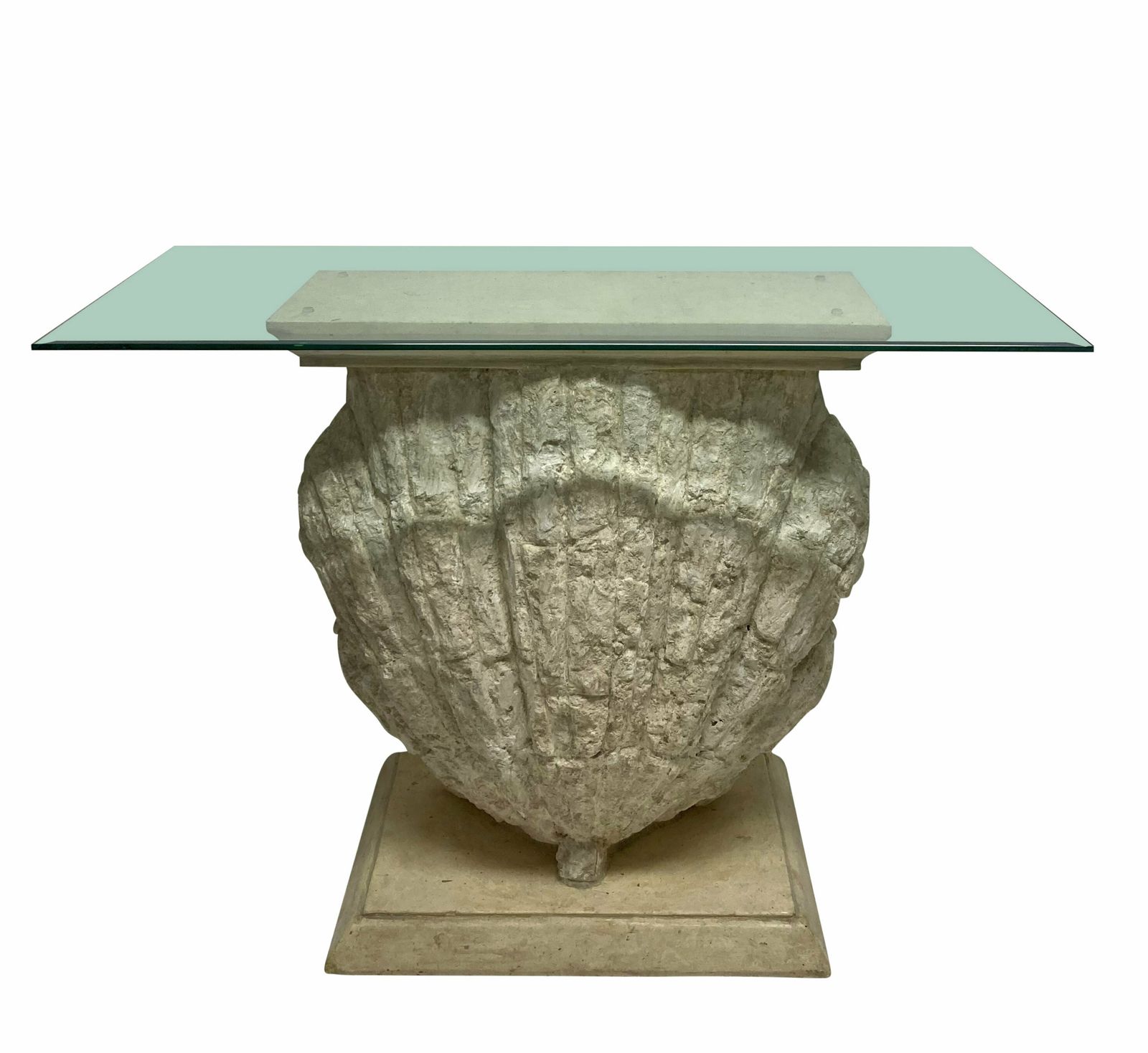 Furniture A Pair Of Mid Century Scallop Shell Consoles In The Manner Of Serge Roche photo