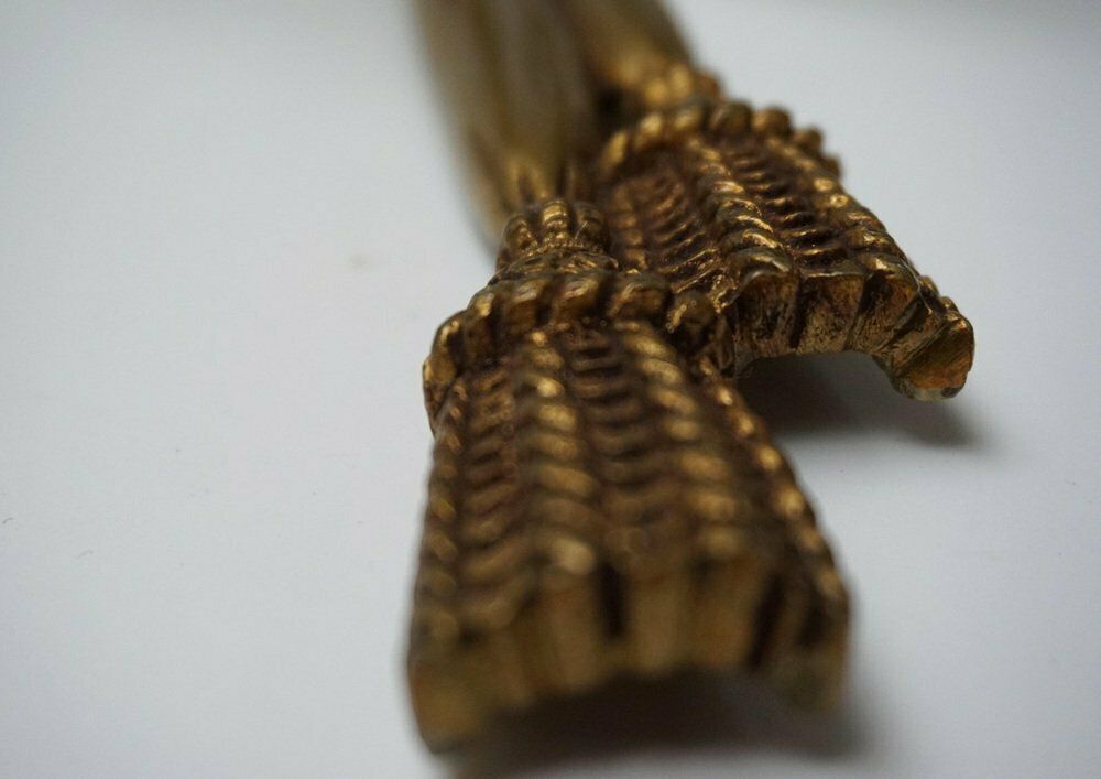 photo for sale Large 19th Century French Gilt Bronze Knot, Tassel & Ribbon Wall Lights Sconces, Set Of 2