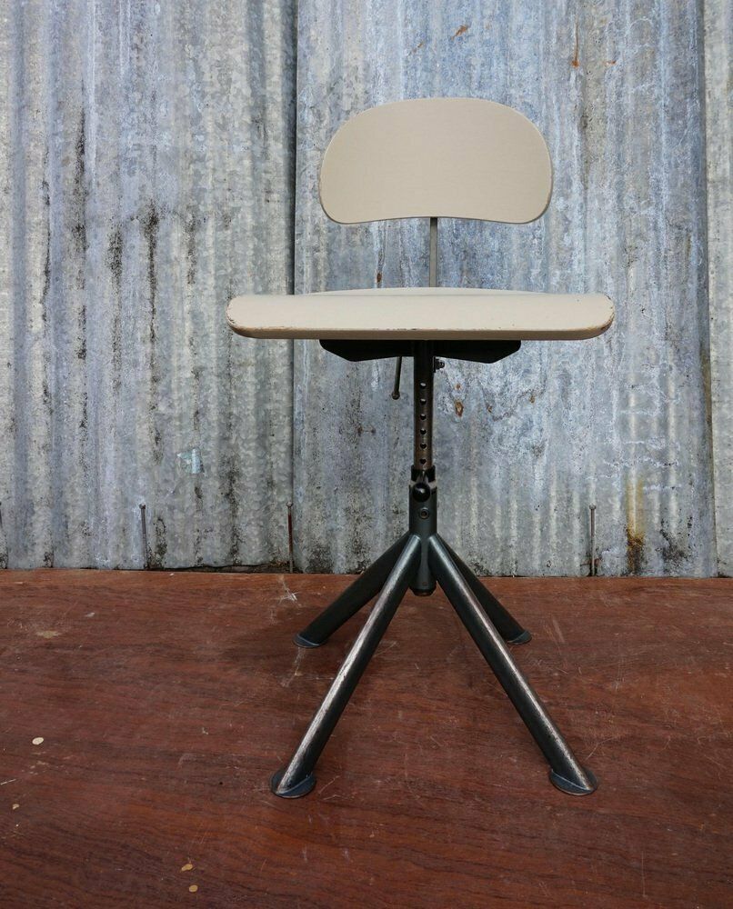photo for sale Swedish Industrial Architect Work Desk Chair By John Odelberg & Anders Olsen, 1940s
