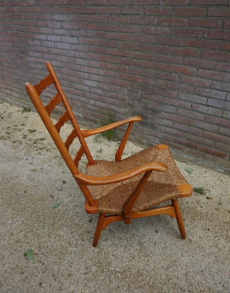 Mid Century Dutch Organic Shaped Armchair From De Ster Gelderland, 1950s photo Furniture