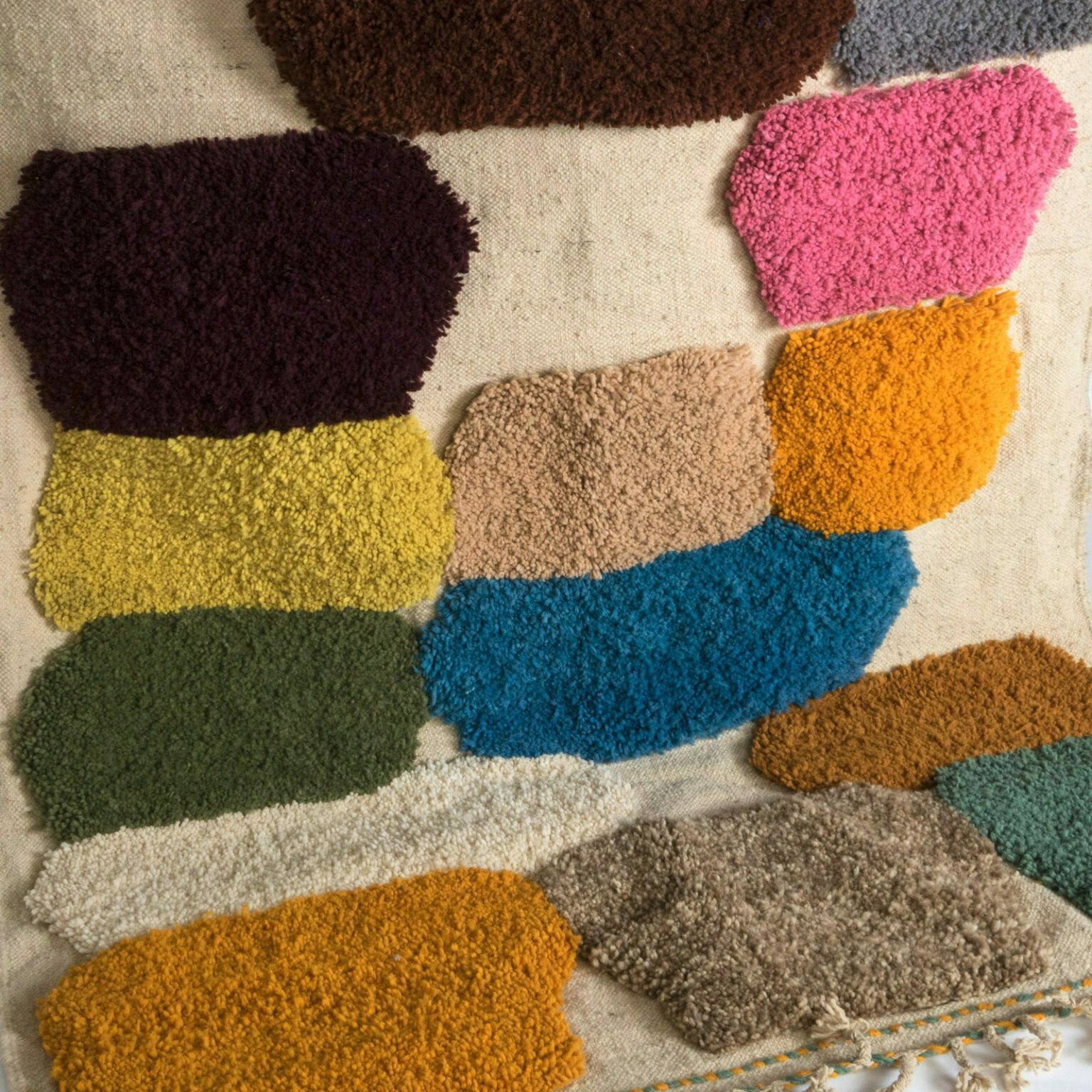 1970s Color Pop Vintage Moroccan Rug photo furniture
