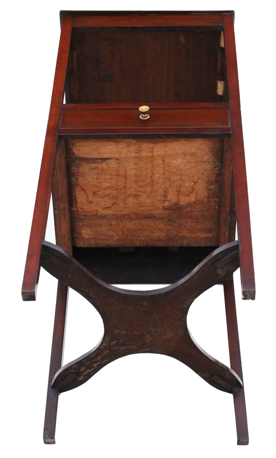 Antique Quality Mahogany Washstand Bedside Table Georgian Nightstand 19th Century photo vinterior