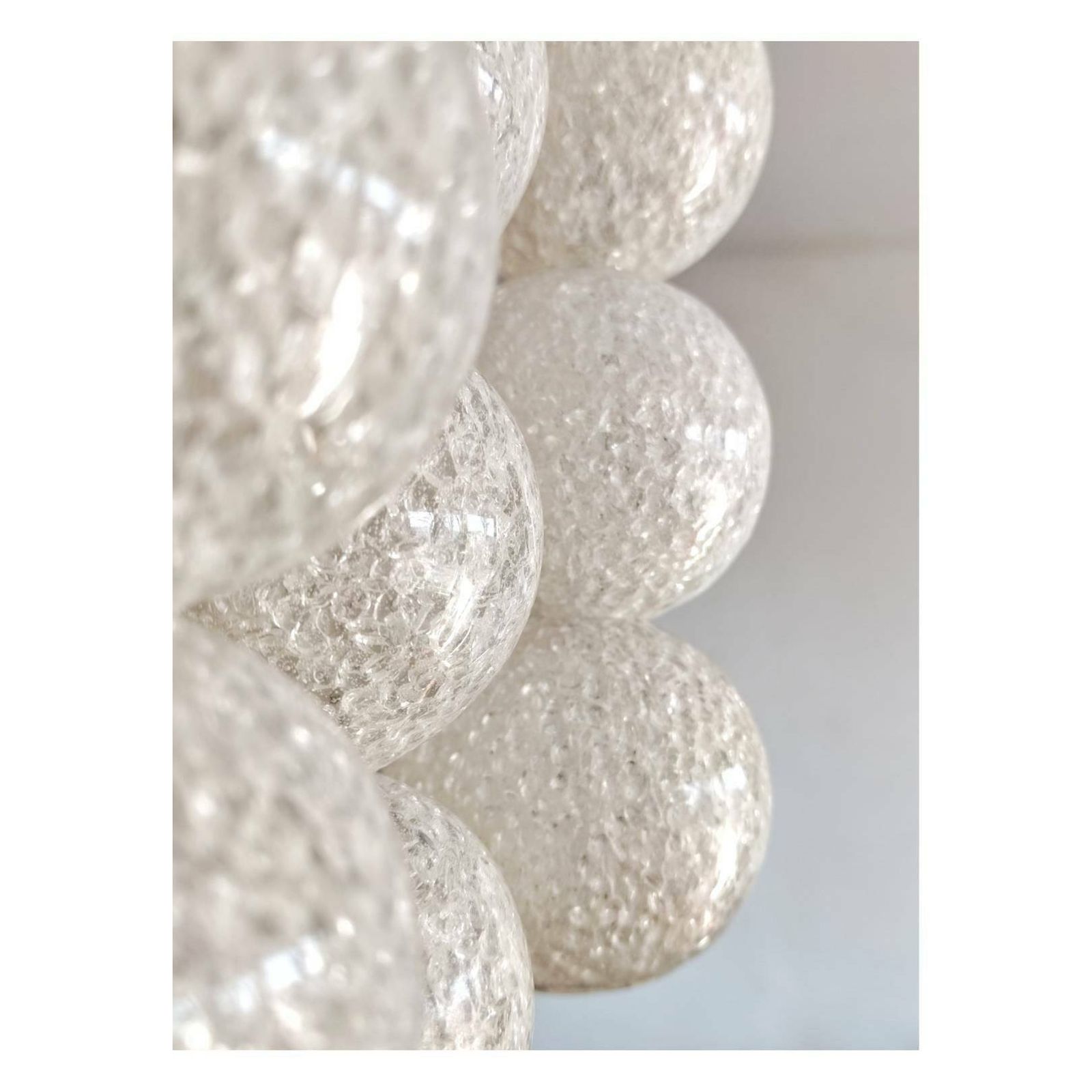 Rare Space Age Pendant Light By Napako, Model "Bubble" // Space Age Acrylic Chandelier // Made In Czechoslovakia In 1970s photo vintage