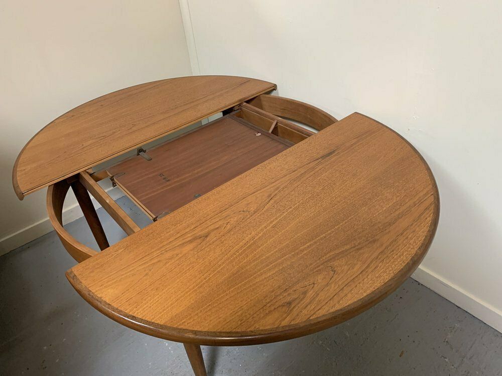 Round Teak Dining Table From G Plan, 1970s photo Furniture