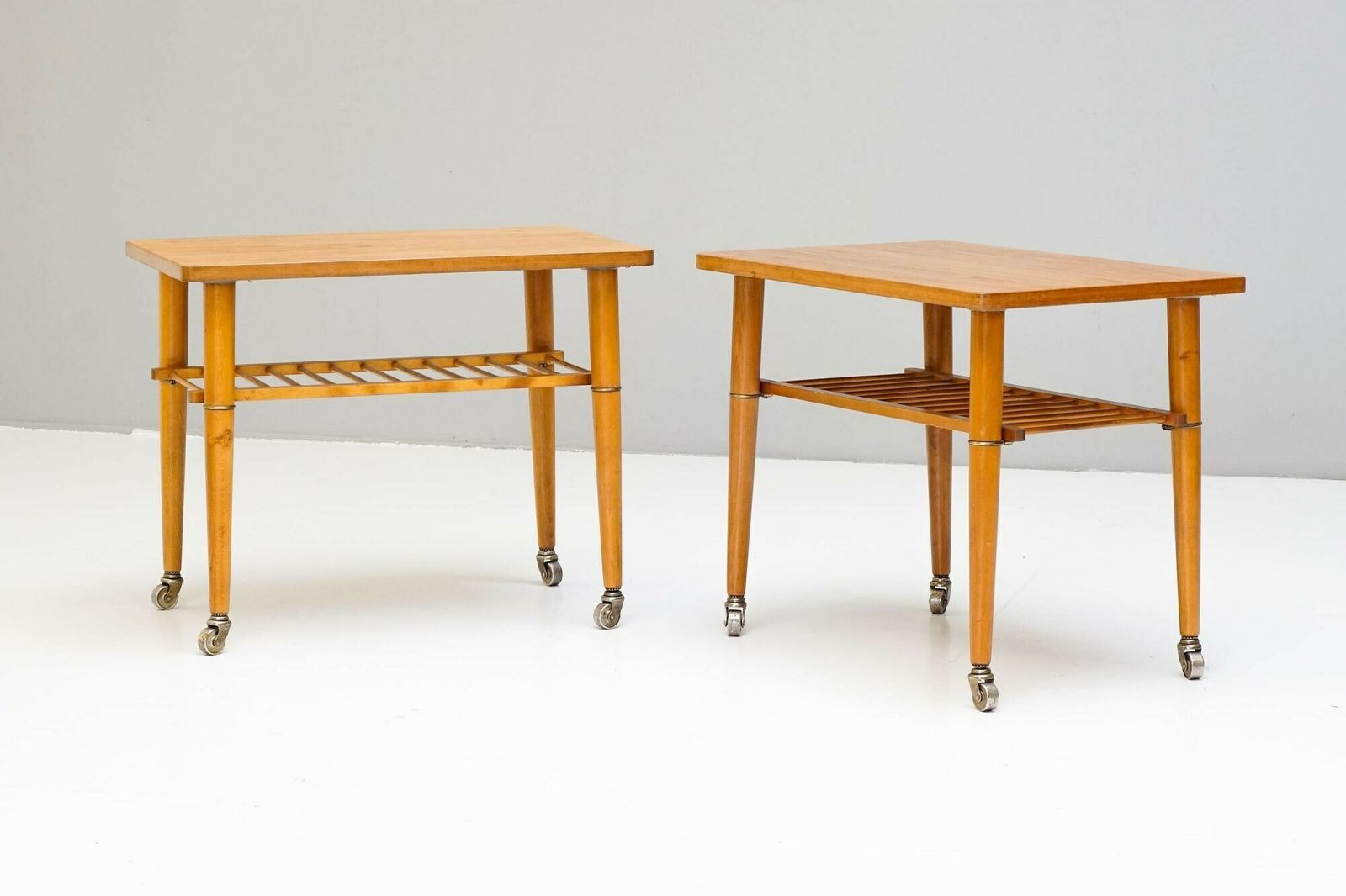 Pair Of Mid Century Swedish Occasional Side Tables photo Furniture