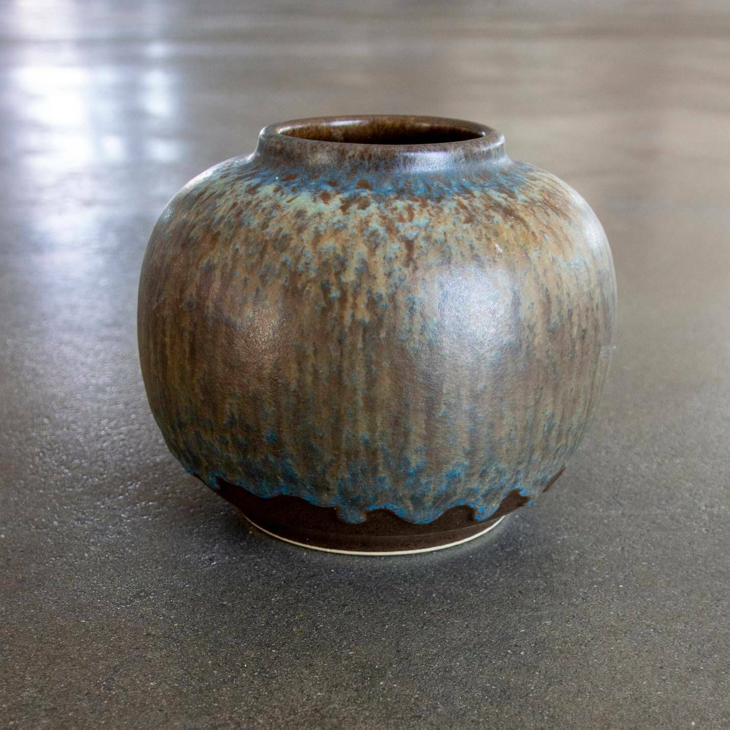 Mid Century Modern Ceramic Vase // West German Pottery // Pottery Vase By Silberdistel // Made In West Germany In 1970s