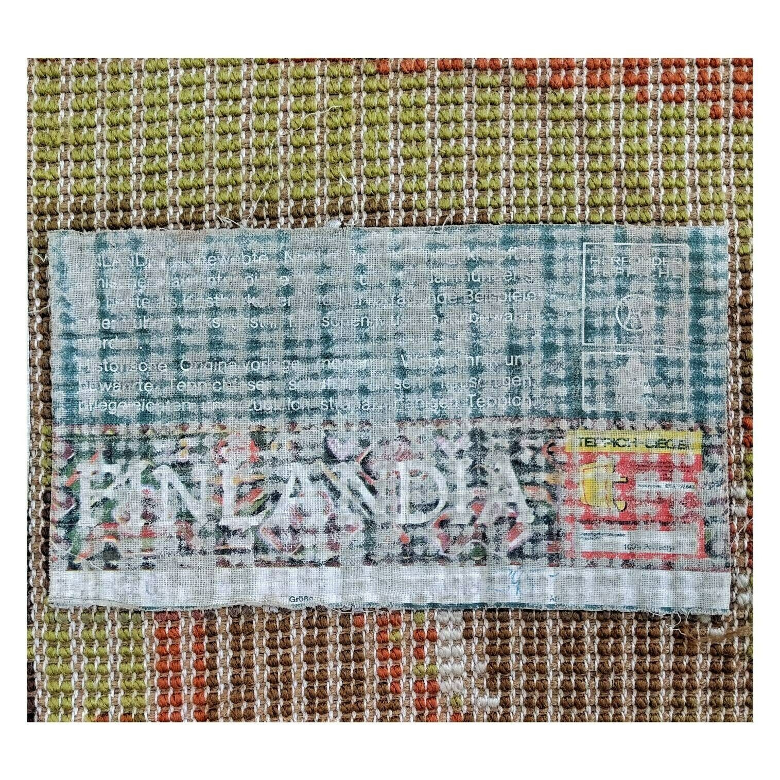 photo for sale Rare Vintage Area Rug Finlandia // Large Round Vintage Rug // Made In West Germany In 1970s