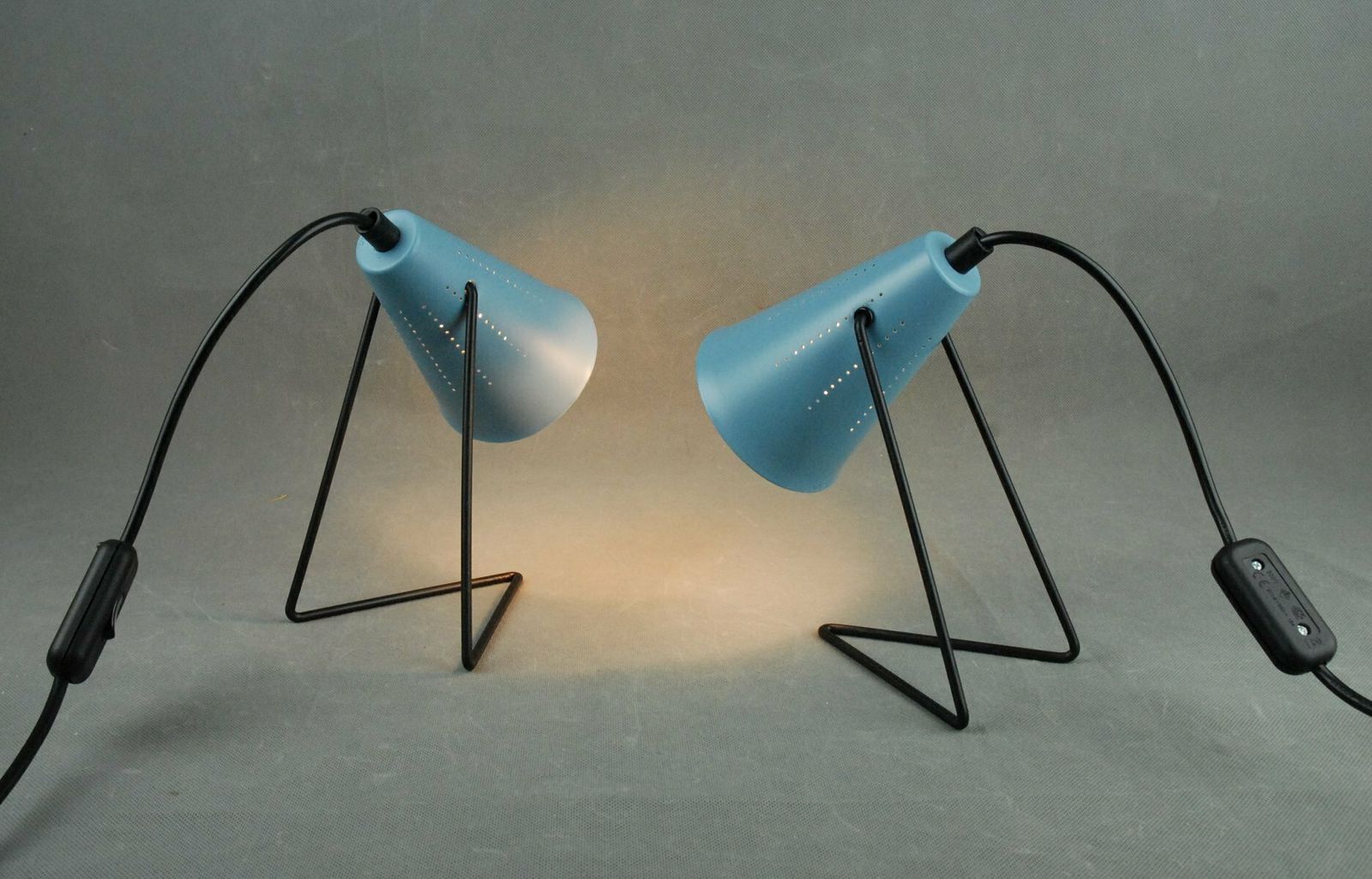 photo furniture Wall Or Table Lamps By Svend Aage Holm Sørensen For Asea Sweden  1950s Set Of 2