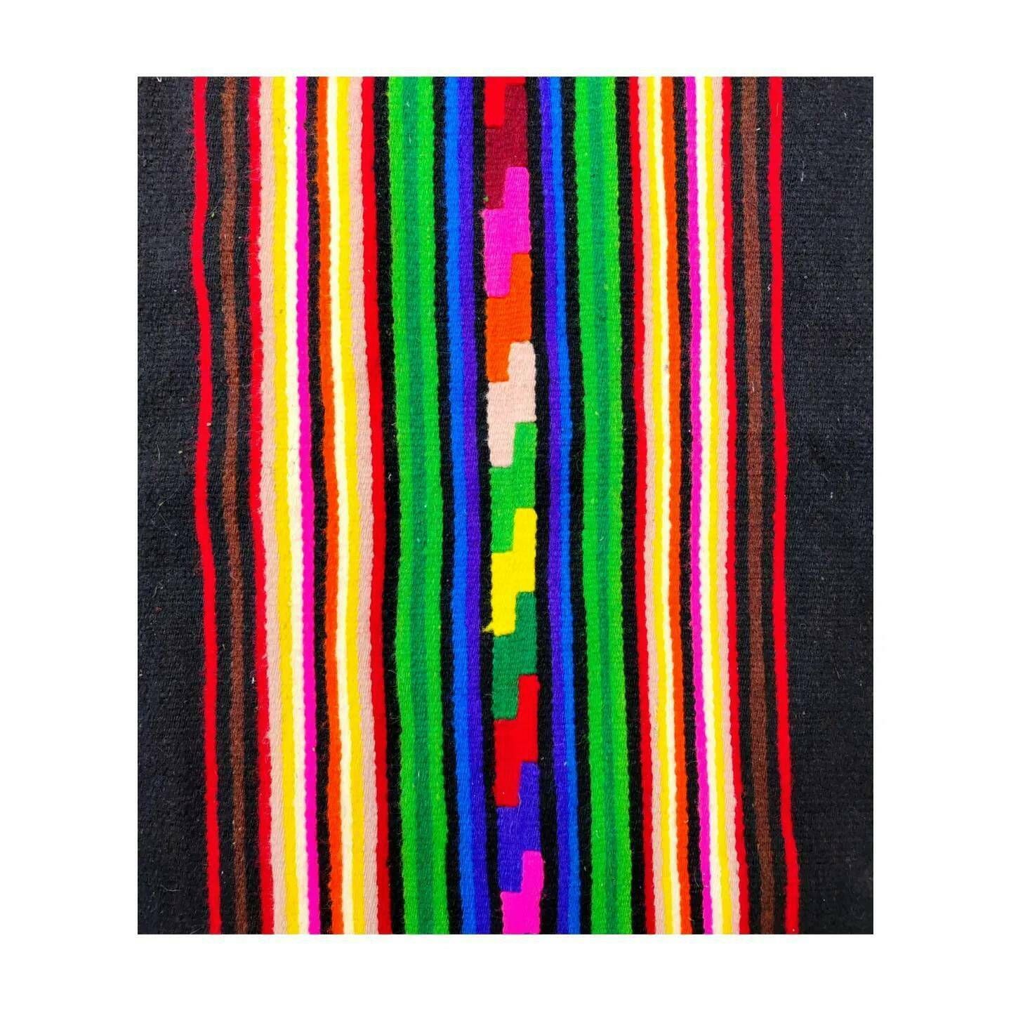 Very Rare Mid Century Modern Yugoslav Kilim With Geometrical Patterns // Handwoven Rainbow Kilim // Made In Yugoslavia In 1960s photo furniture
