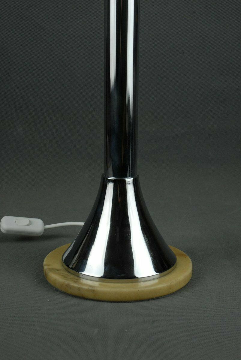 photo buy Vintage Perspex Chrome & Marble Base Mushroom Table Lamp By Oma Fabbrica Lampadari, Italy, 1960s