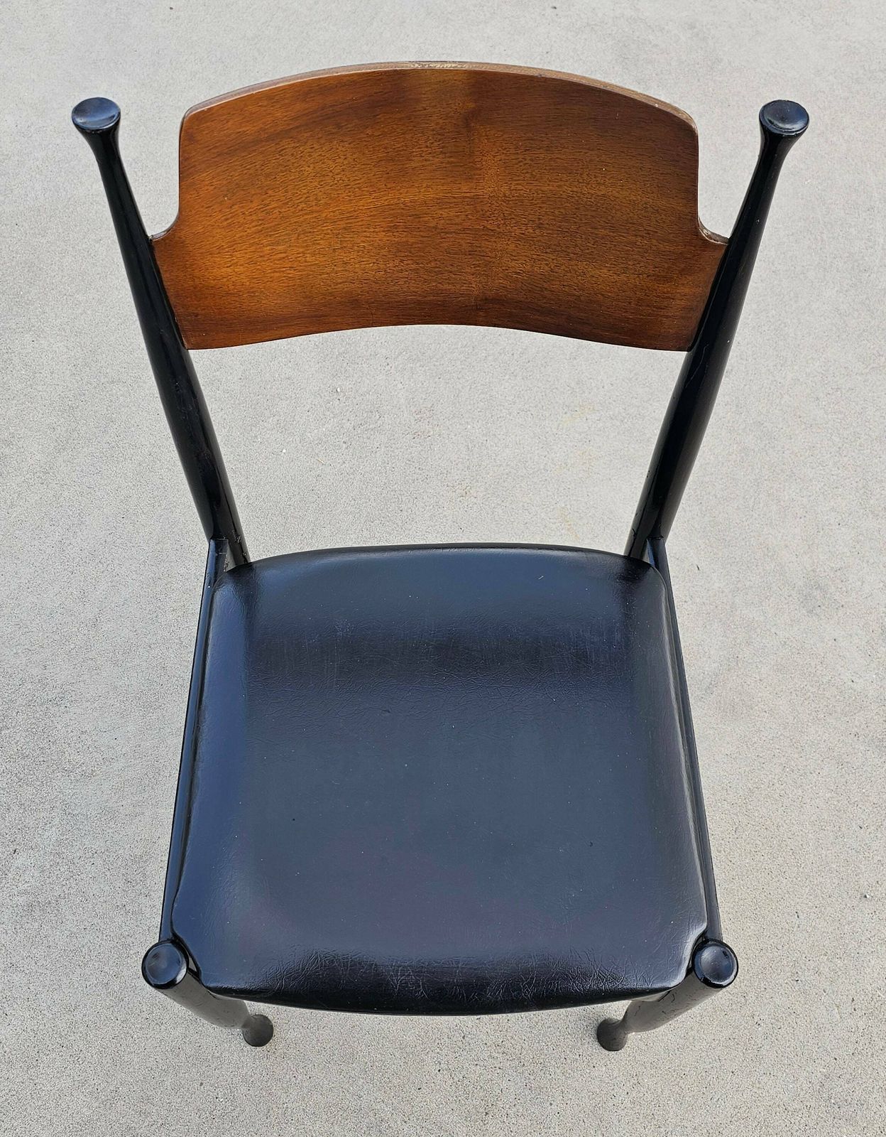 photo for sale Rare Set Of 4 Mid Century Modern Dining Chairs Attributed To Paolo Buffa // Elegant Set Of Vintage Dining Chairs // Made In Italy In 1950s