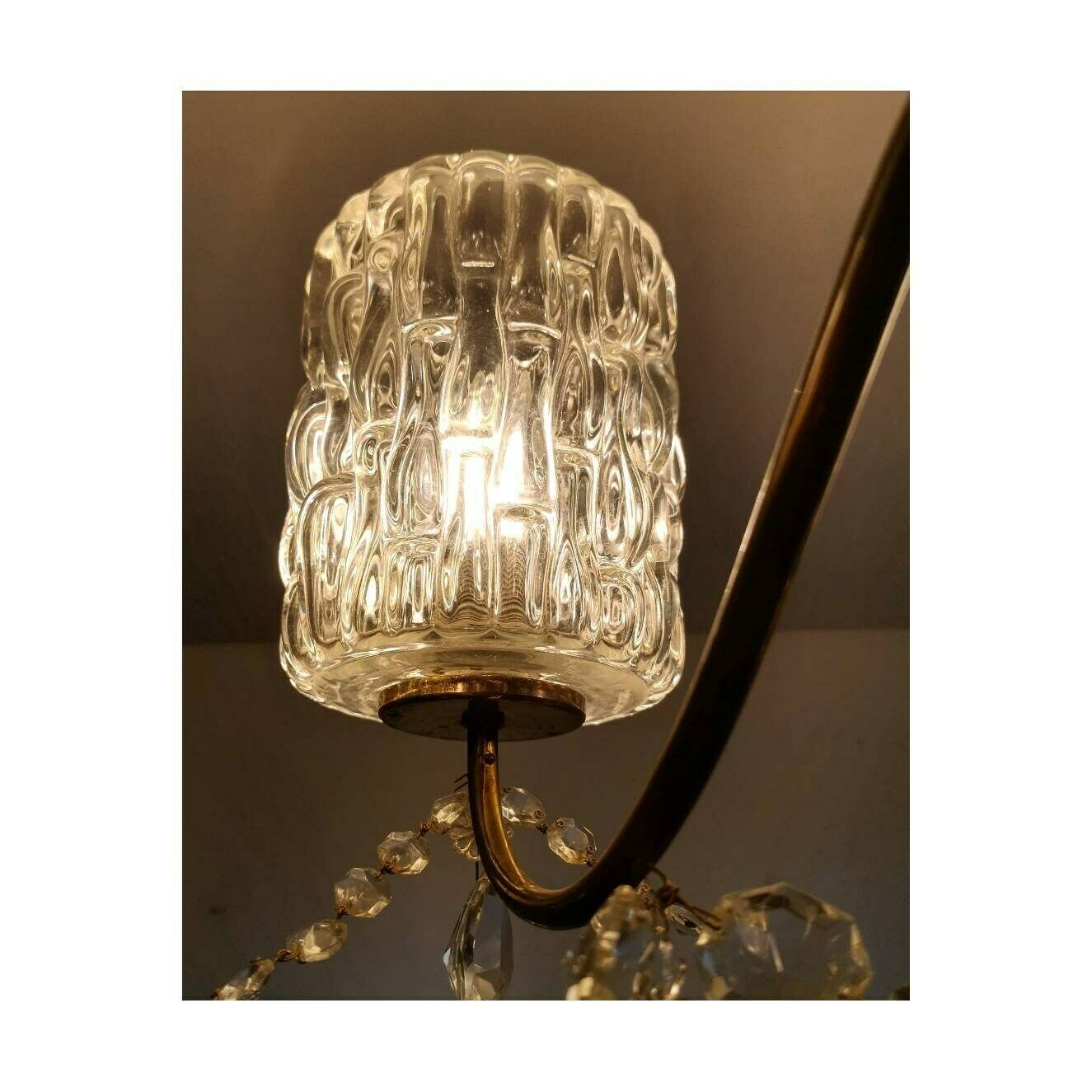 Mid Century Modern Crystal Chandelier By Rupert Nikoll // Vintage Crystal Chandelier // Luxurious Crystal Chandelier // Made In Austria photo buy