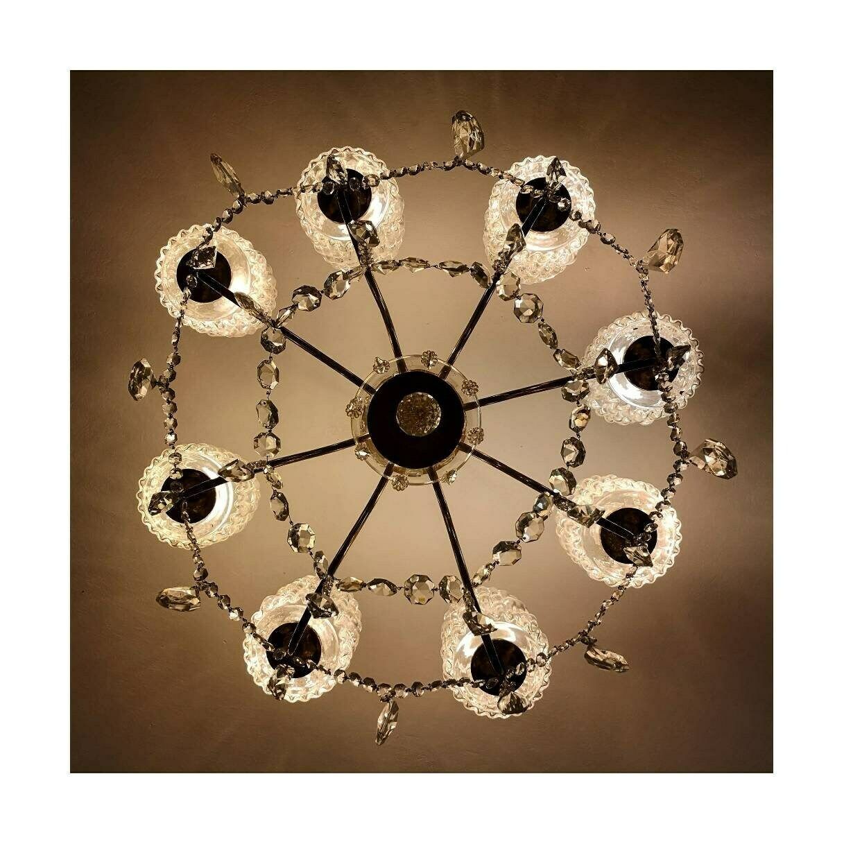 photo furniture Mid Century Modern Crystal Chandelier By Rupert Nikoll // Vintage Crystal Chandelier // Luxurious Crystal Chandelier // Made In Austria